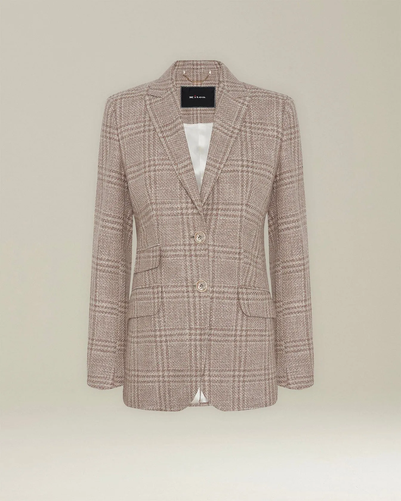 GLEN PLAID WOOL BLEND BLAZER sold by Kiton