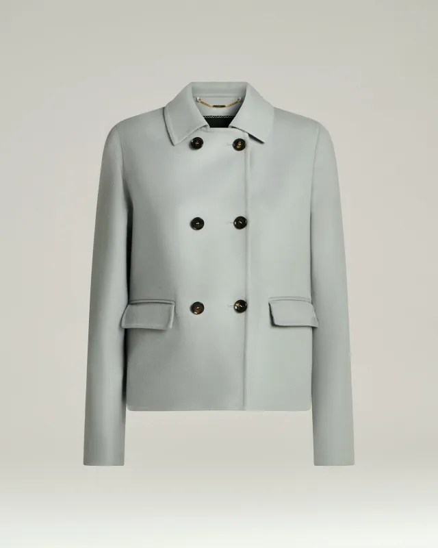 PURE CASHMERE DOUBLE-BREASTED GREY OVERCOAT made by Kiton