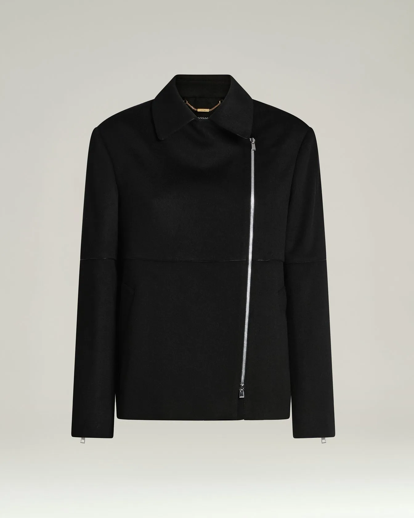 TAILORED PURE CASHMERE BLACK OVERCOAT sold by Kiton