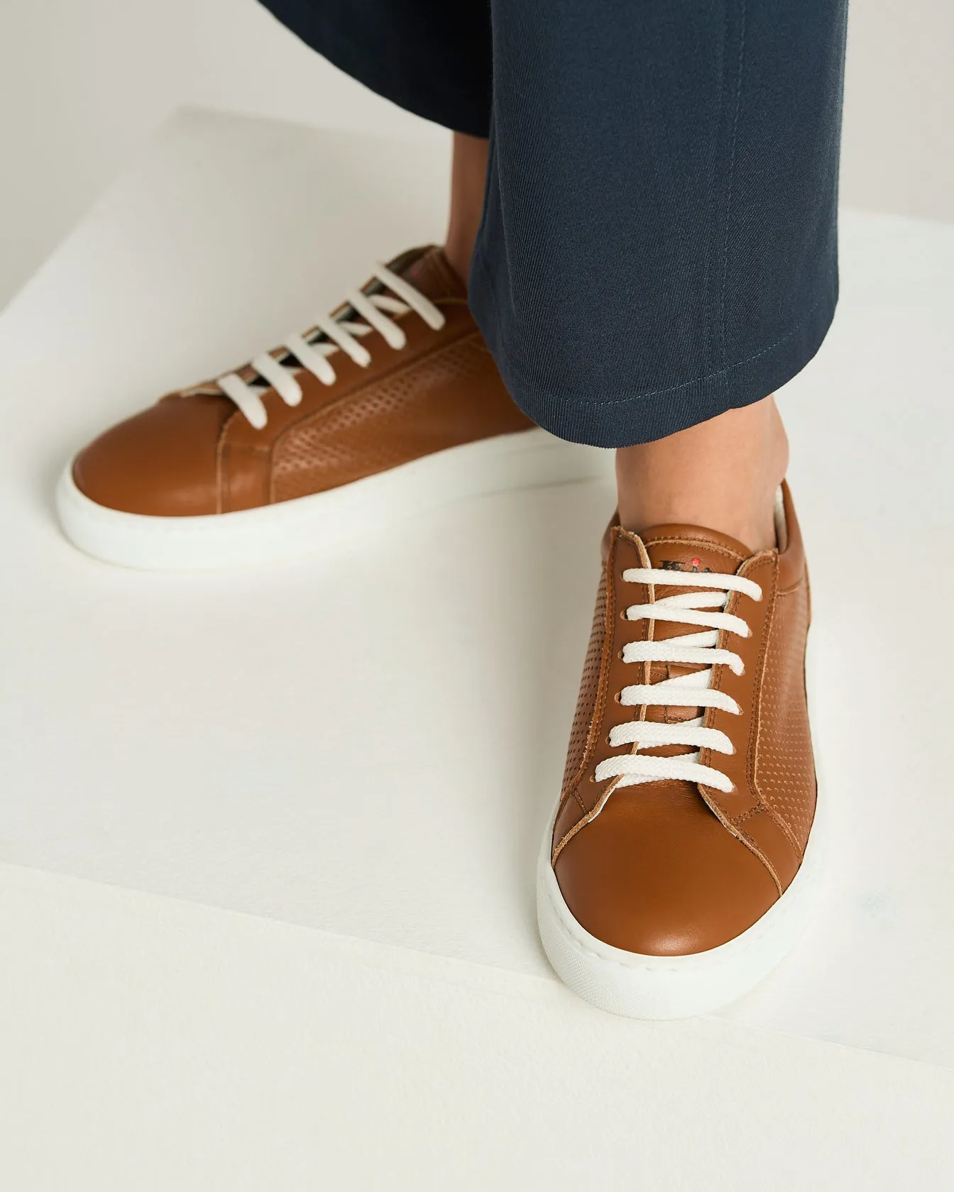 SNEAKERS IN CALFSKIN LEATHER sold by Kiton product image thumbnail 3