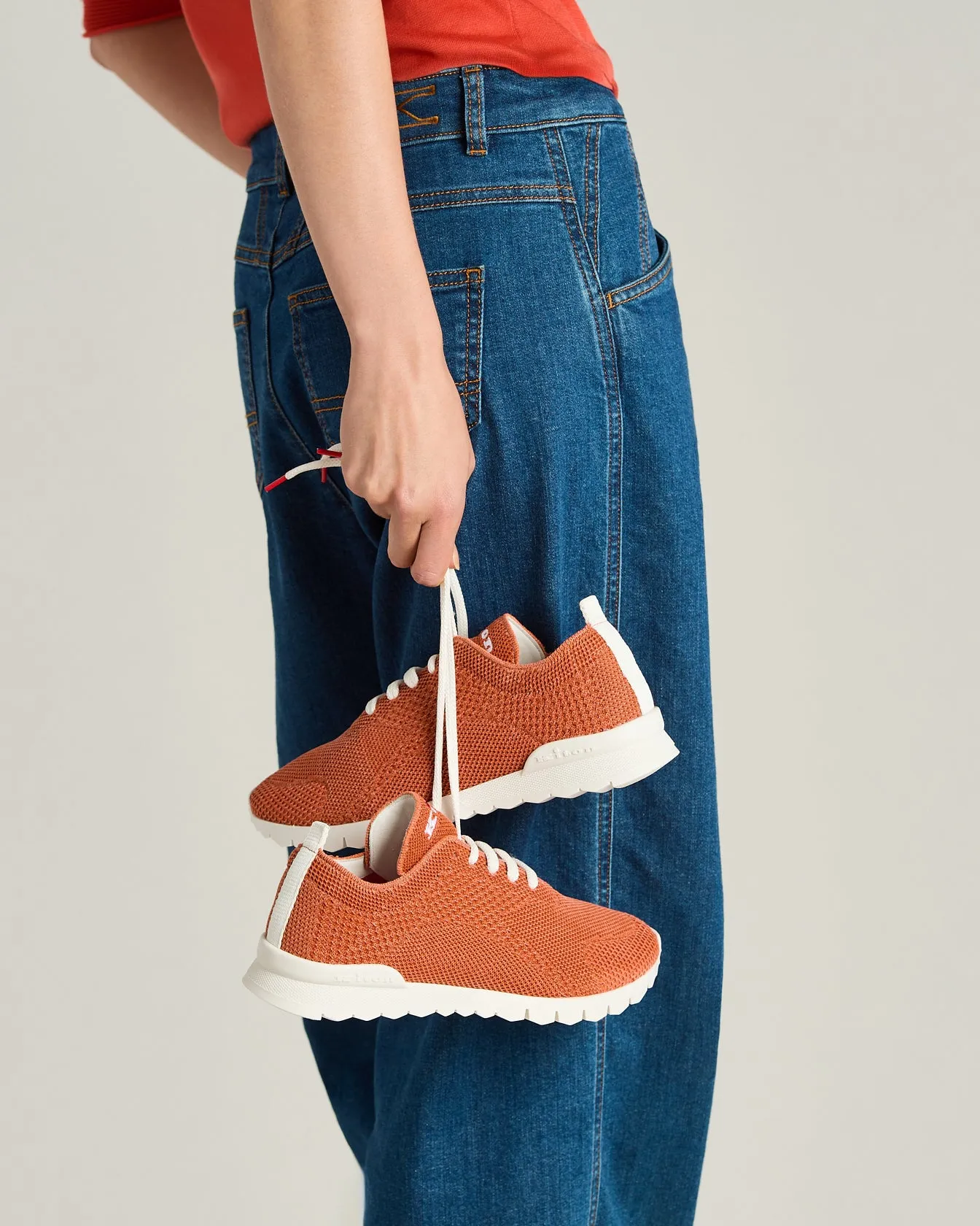 FITS SNEAKERS IN ORANGE COTTON sold by Kiton product image thumbnail 4