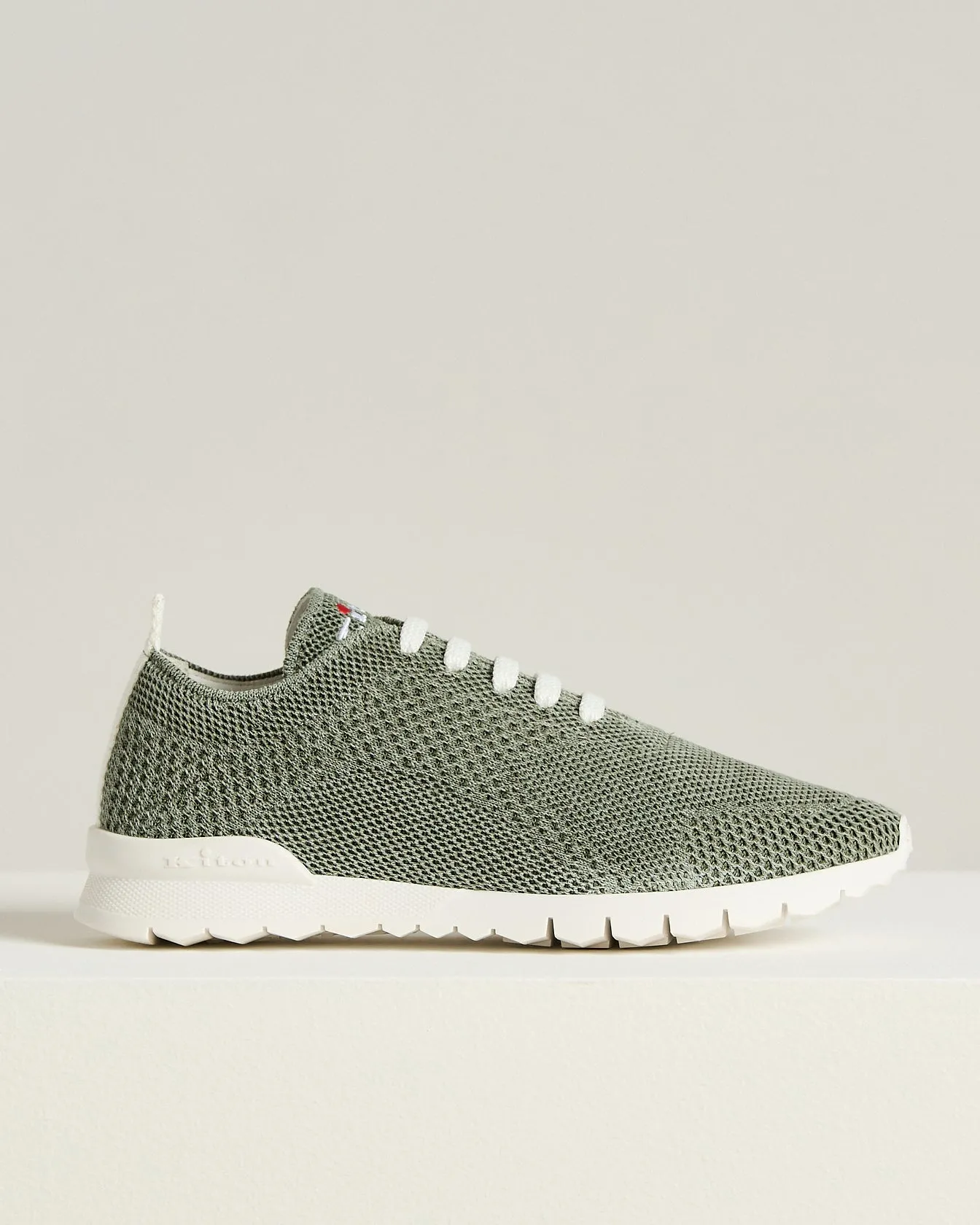 FITS SNEAKERS LIGHT GREEN COTTON UPPER AND CALFSKIN LINING sold by Kiton