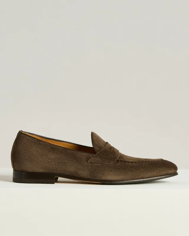 SUEDE LOAFERS DARK BROWN CALFSKIN sold by Kiton