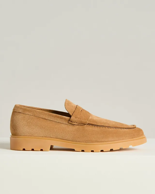 SUEDE CALFSKIN LOAFER WITH RUBBER SOLE sold by Kiton