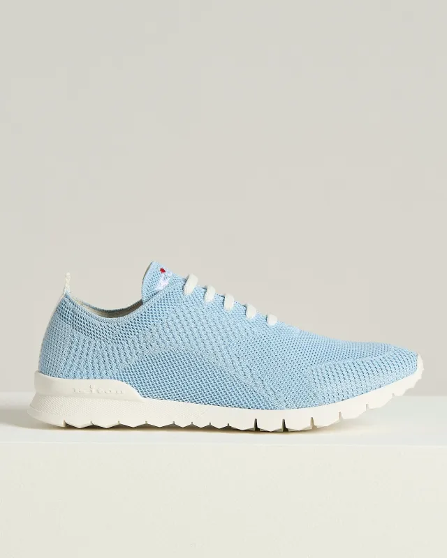FITS COTTON KNIT SNEAKERS SKY BLUE COTTON KNIT UPPER sold by Kiton