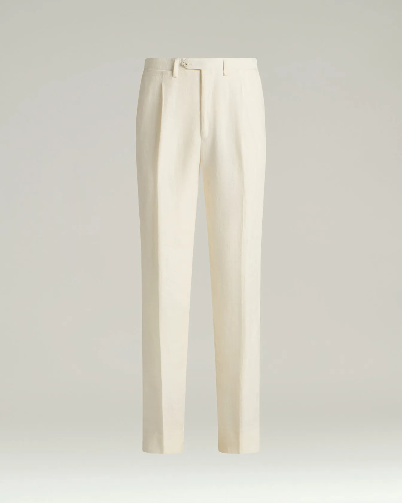PURE LINEN TROUSERS IN WHITE sold by Kiton