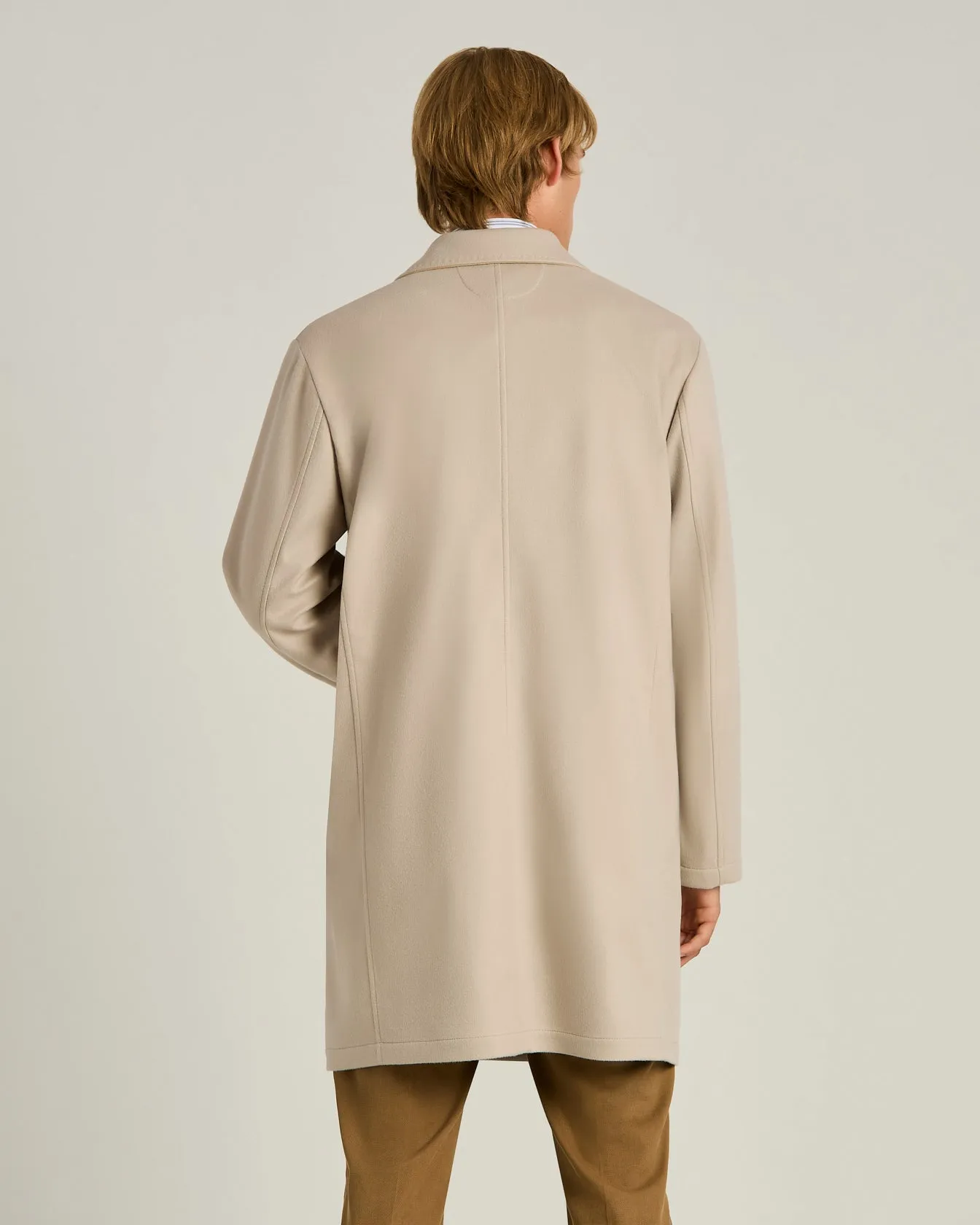 CASHMERE TRENCH COAT BEIGE IN BROWN sold by Kiton product image thumbnail 3