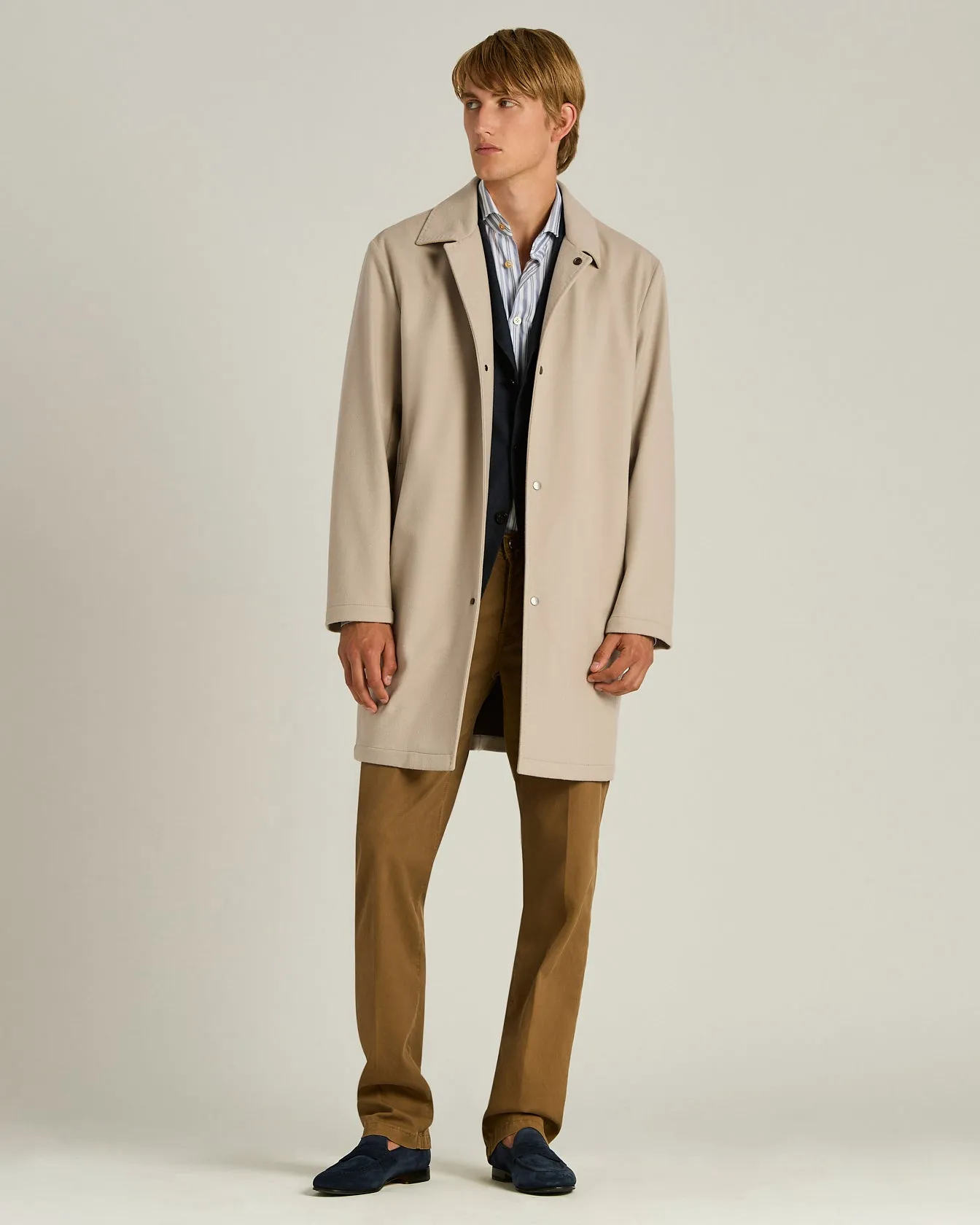 CASHMERE TRENCH COAT BEIGE IN BROWN sold by Kiton product image thumbnail 5