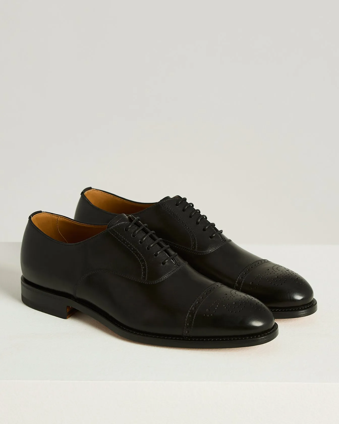 LEATHER LACE-UP SHOE BLACK CALFSKIN sold by Kiton product image thumbnail 2