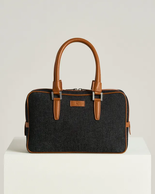 COTTON KISS ME BAG WITH CALFSKIN LEATHER DETAIL made by Kiton