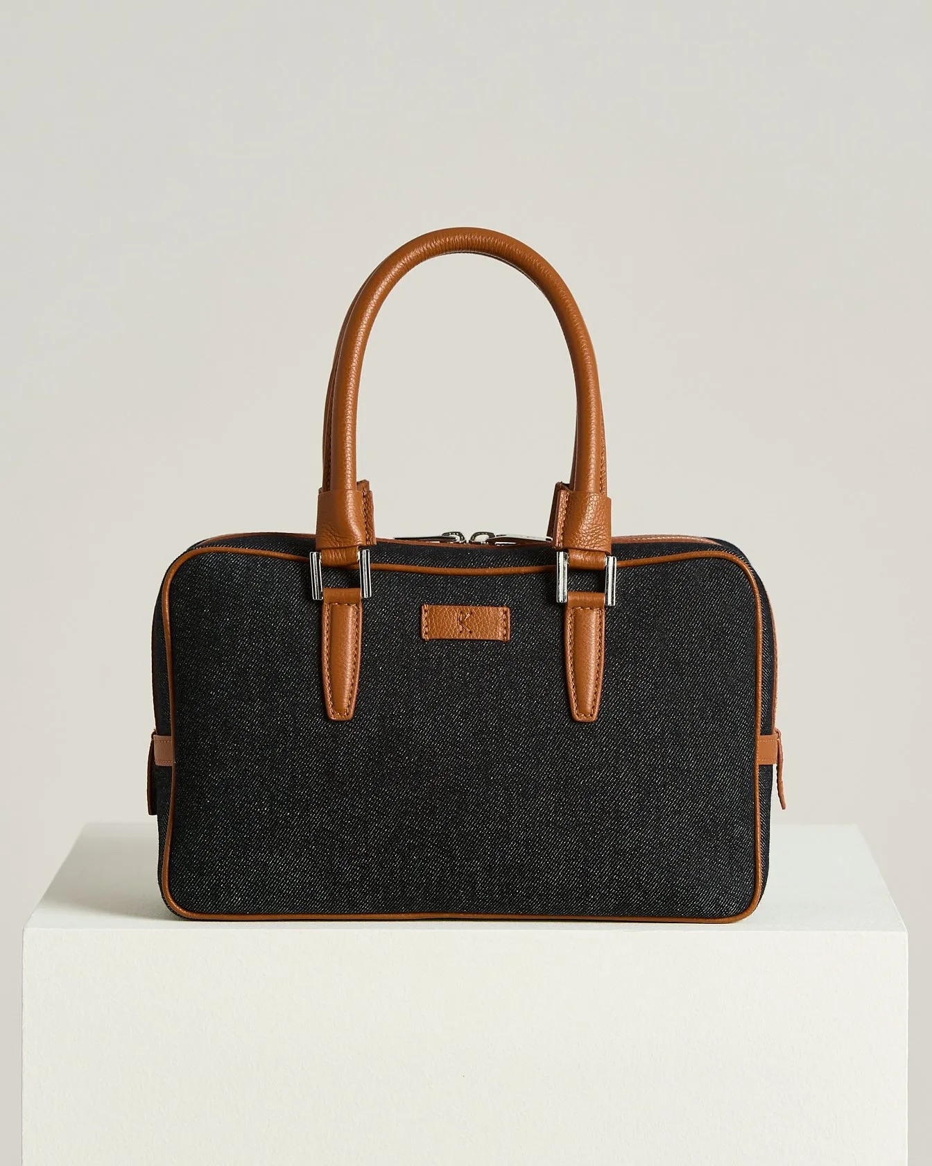 COTTON KISS ME BAG WITH CALFSKIN LEATHER DETAIL sold by Kiton