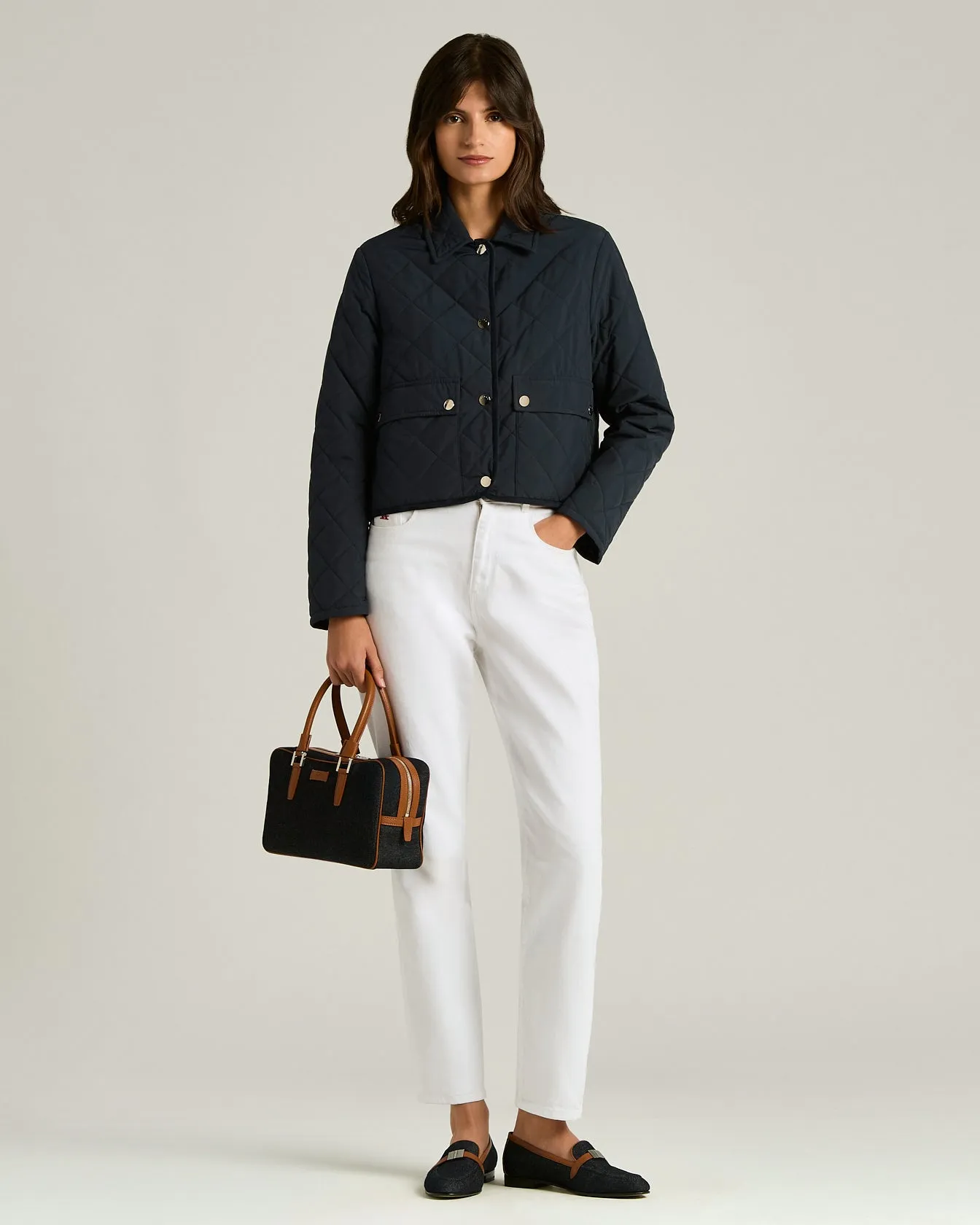 COTTON KISS ME BAG WITH CALFSKIN LEATHER DETAIL sold by Kiton product image thumbnail 5