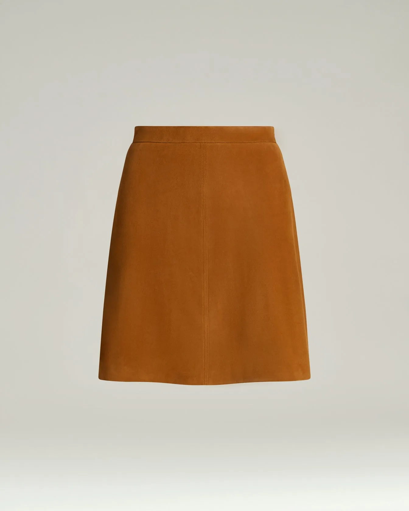 SOFT LEATHER SKIRT IN CAMEL LAMBSKIN sold by Kiton