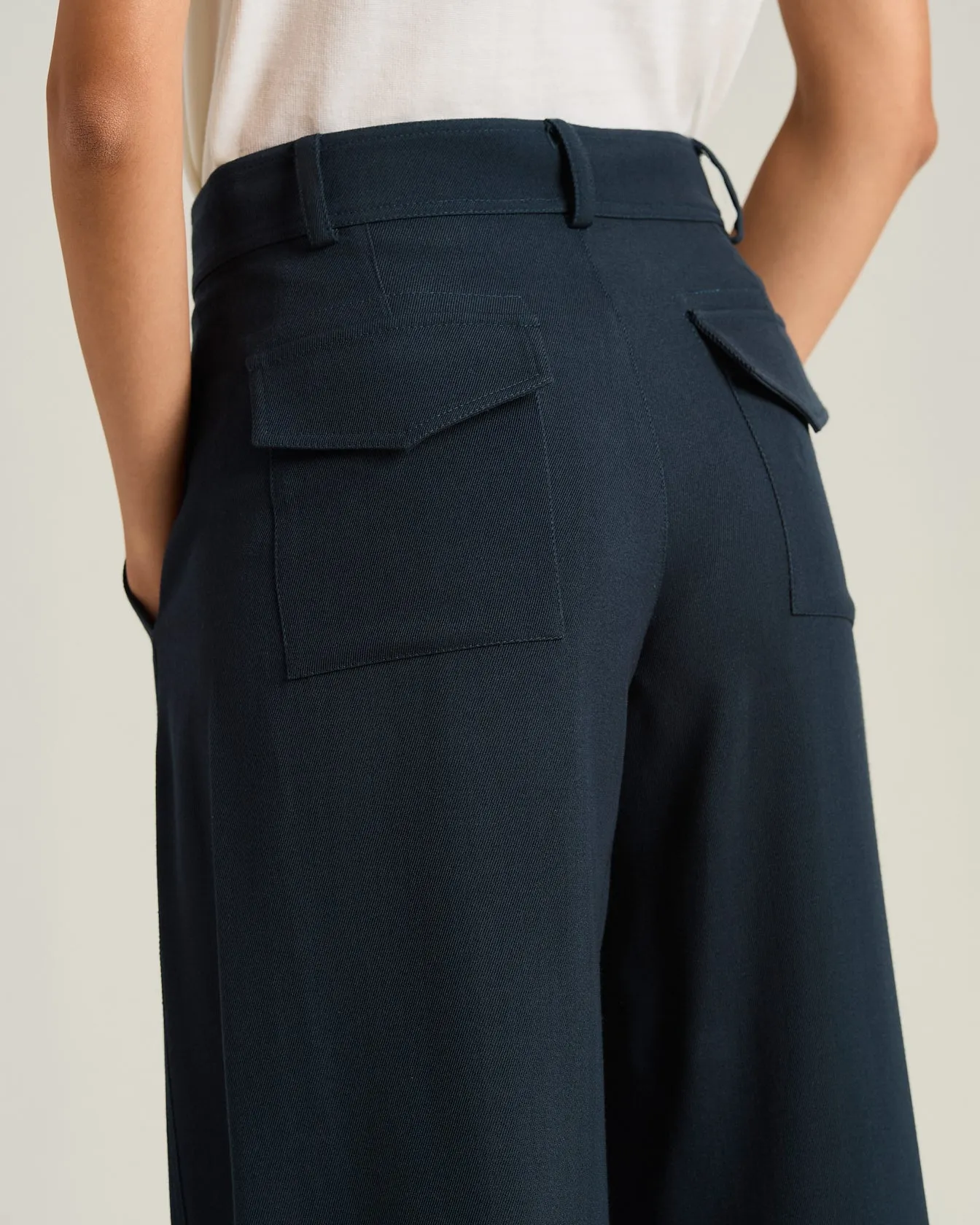 TAILORED WOOL AND SILK TROUSERS sold by Kiton product image thumbnail 4