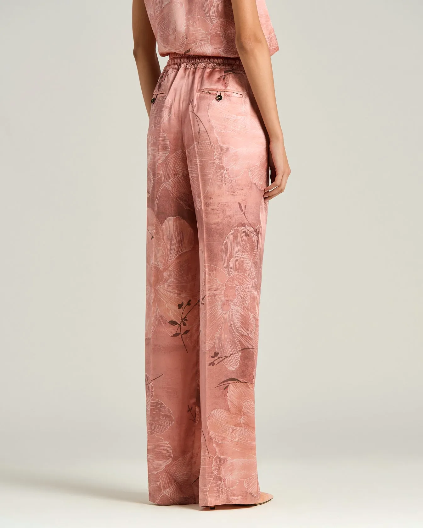 PRINTED PURE SILK TROUSERS sold by Kiton product image thumbnail 3