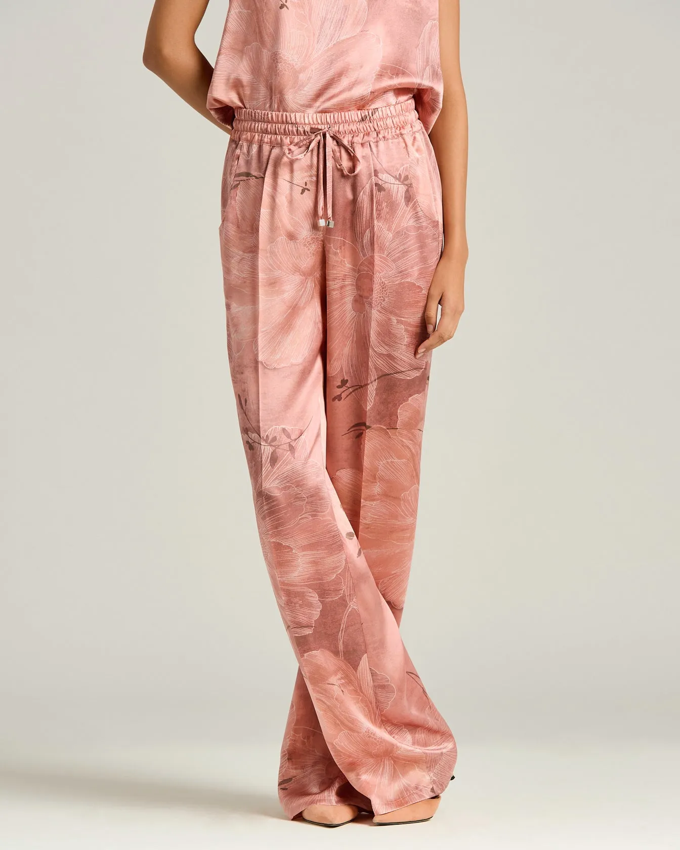 PRINTED PURE SILK TROUSERS sold by Kiton product image thumbnail 2