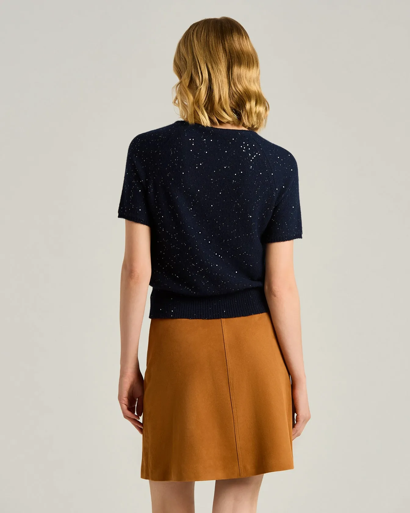 PURE BLUE CASHMERE SWEATER sold by Kiton product image thumbnail 3