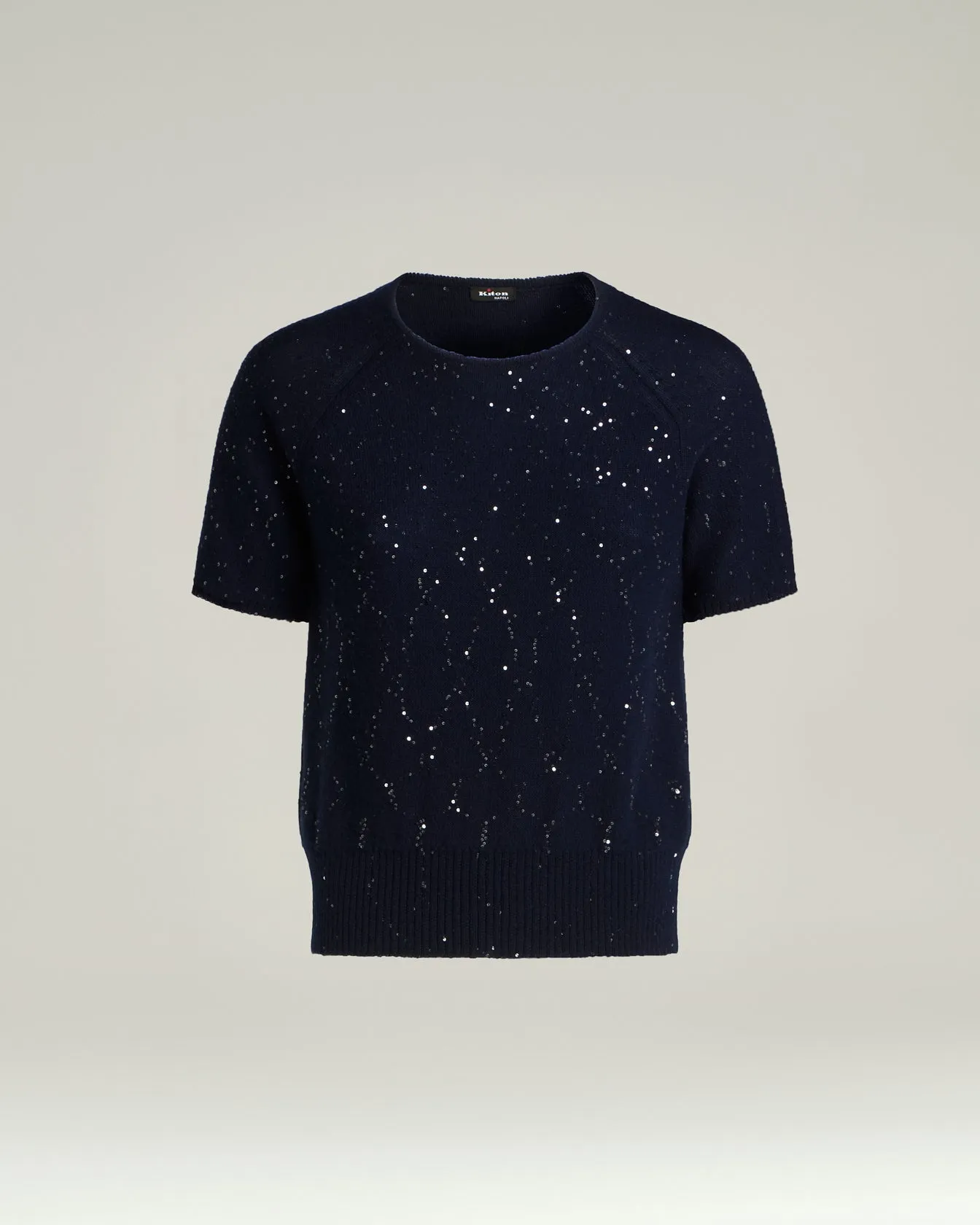 PURE BLUE CASHMERE SWEATER sold by Kiton