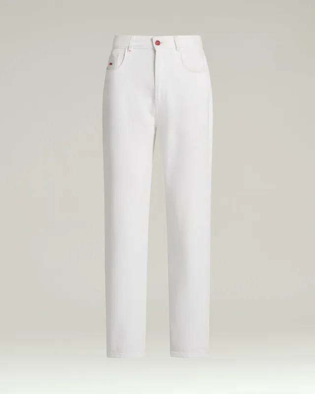 SLIM DENIM TROUSERS made by Kiton