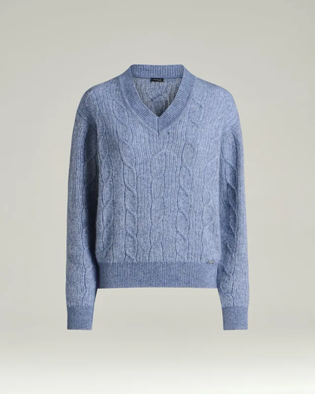 FINE YARN V-NECK SWEATER made by Kiton