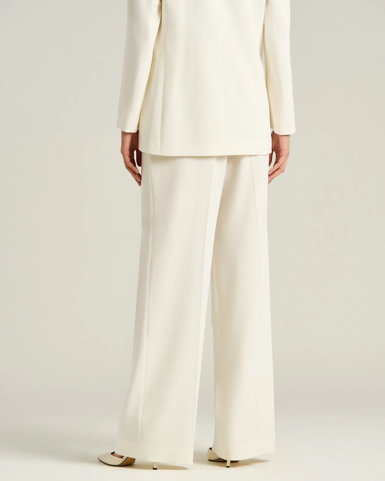WIDE-LEG SILK TROUSERS sold by Kiton product image thumbnail 3