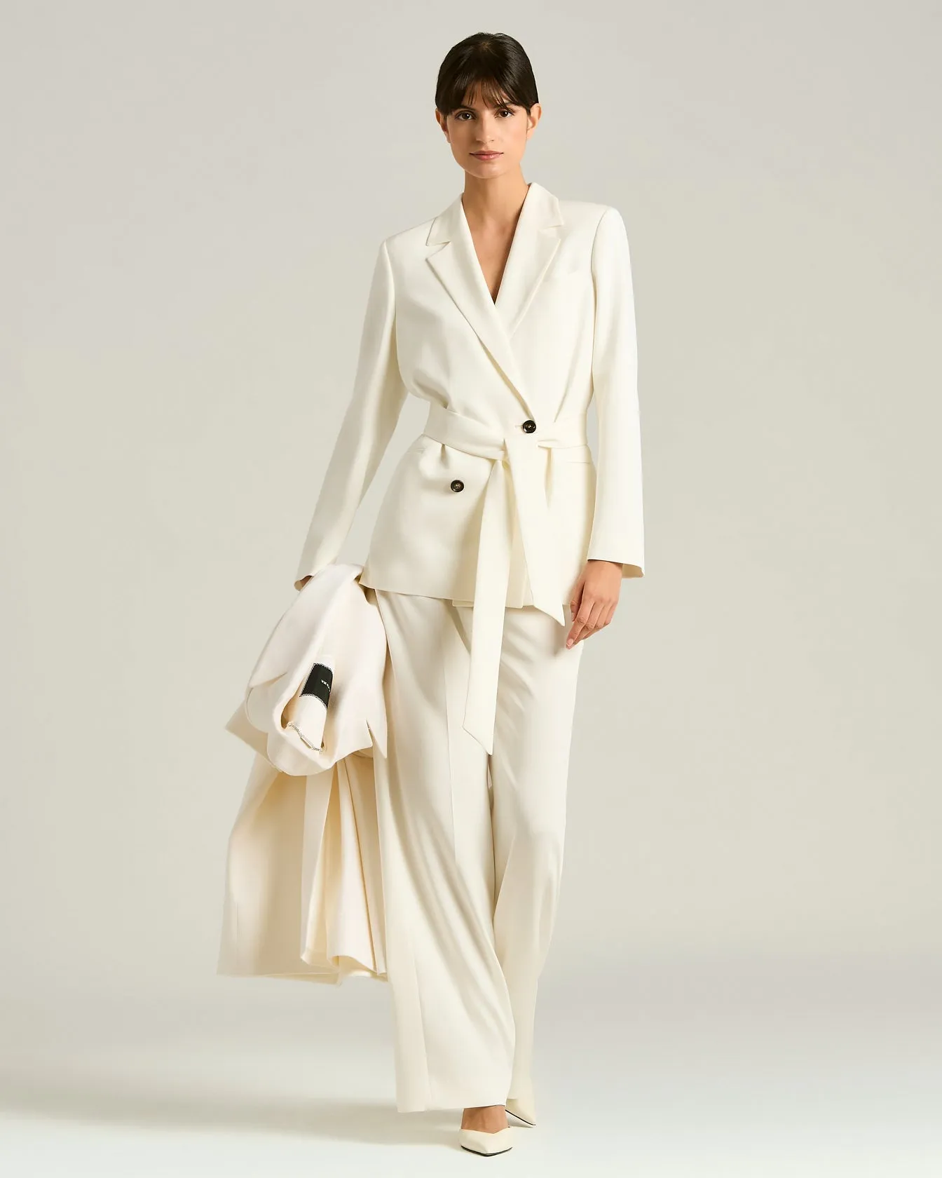 WIDE-LEG SILK TROUSERS sold by Kiton product image thumbnail 5