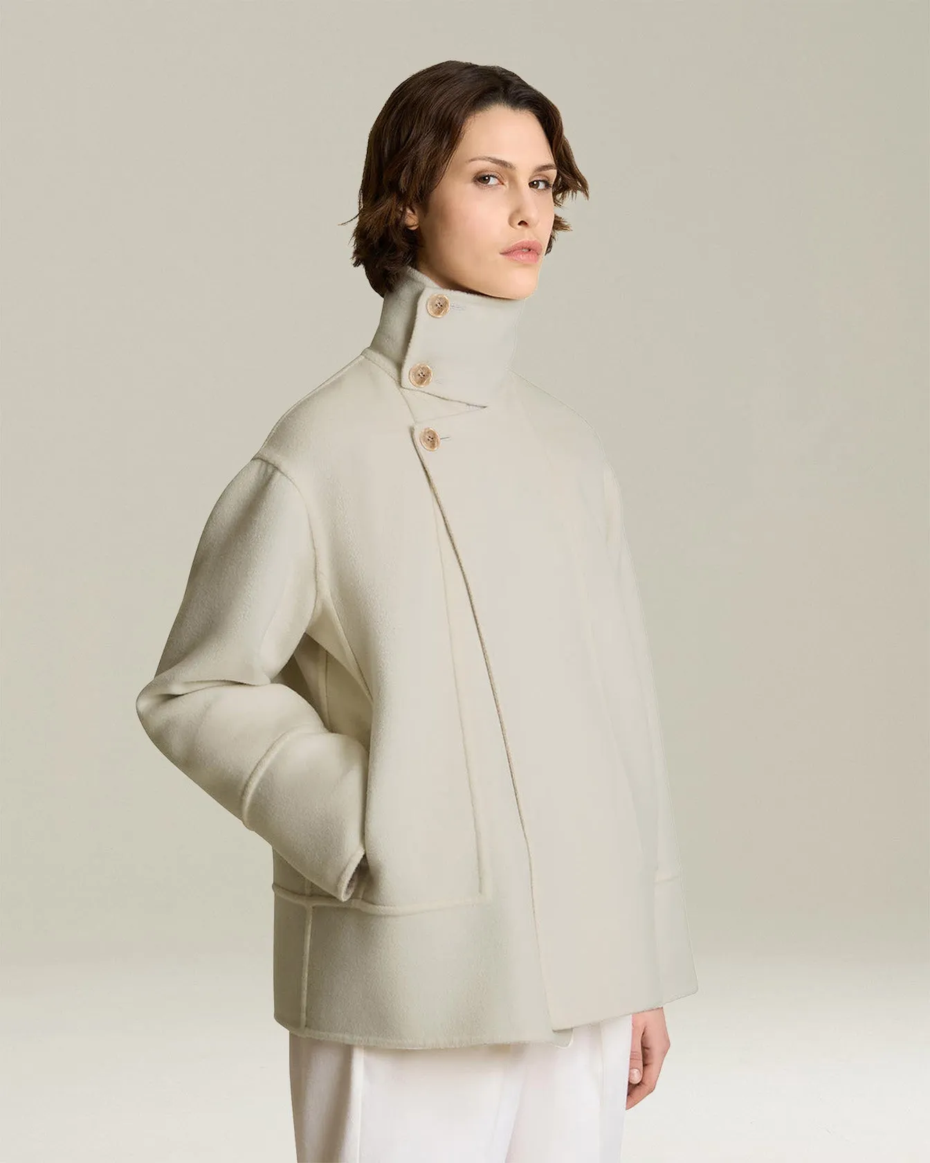 CASHMERE DOUBLE CLOTH COAT sold by Kiton product image thumbnail 3
