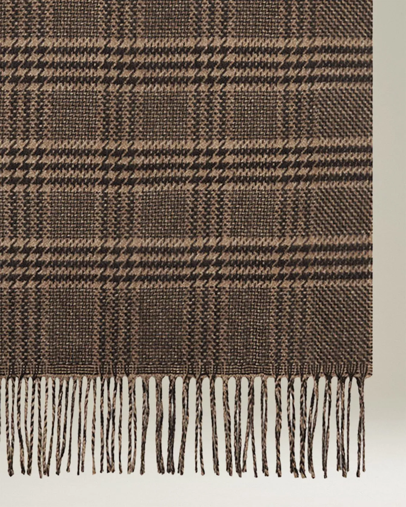 GLEN PLAID SILK AND CASHMERE SCARF sold by Kiton product image thumbnail 2