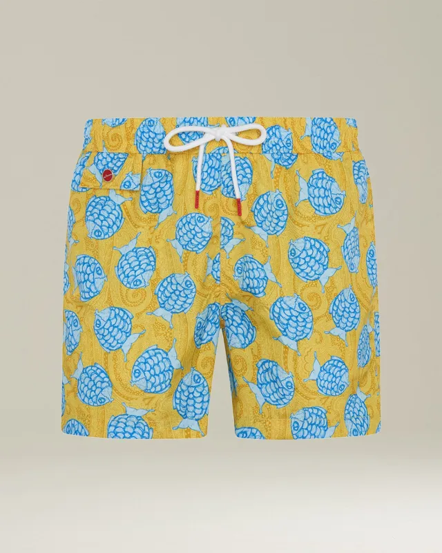SWIM BOXER POLYESTER made by Kiton