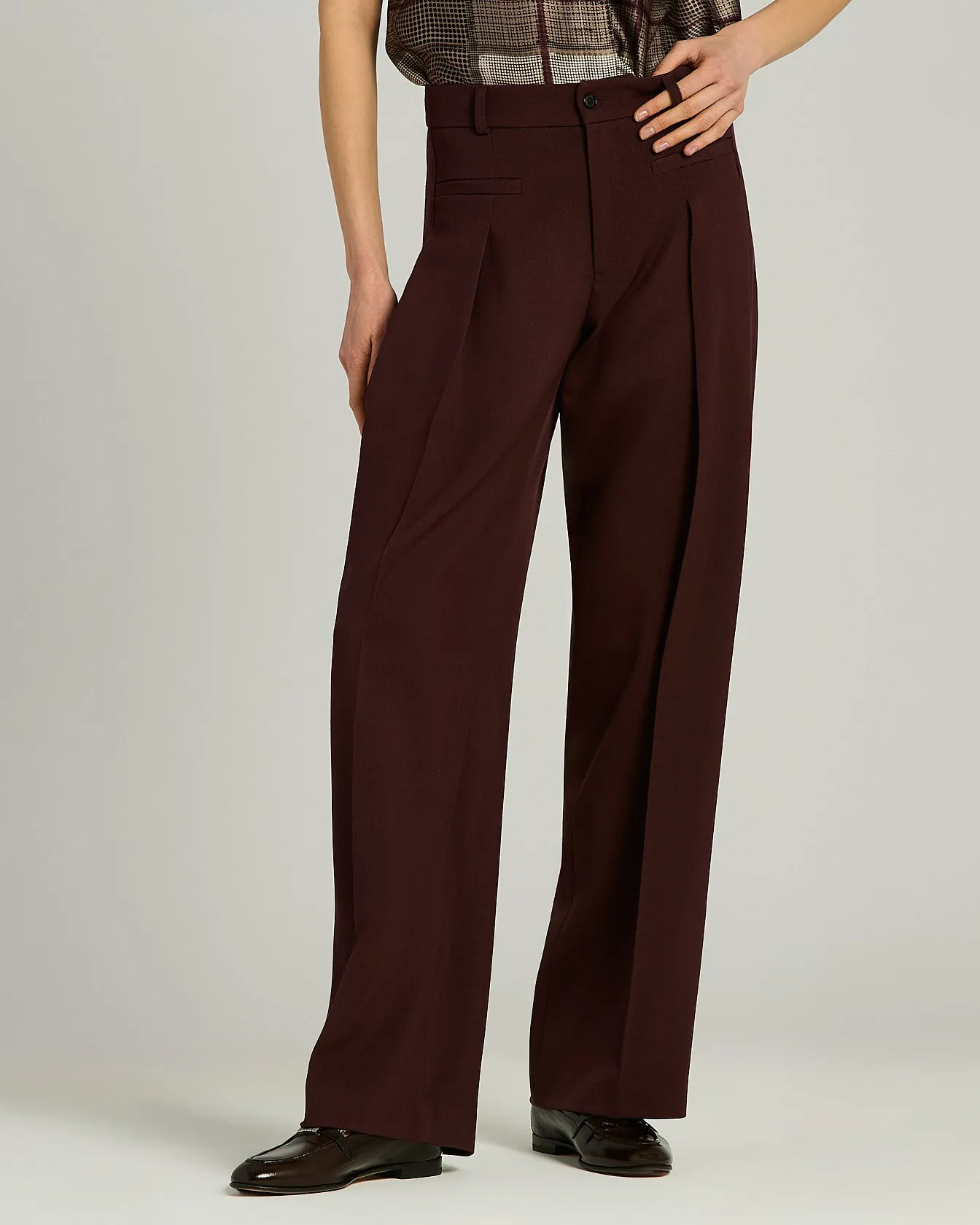 TAILORED WOOL AND SILK TROUSERS sold by Kiton product image thumbnail 2