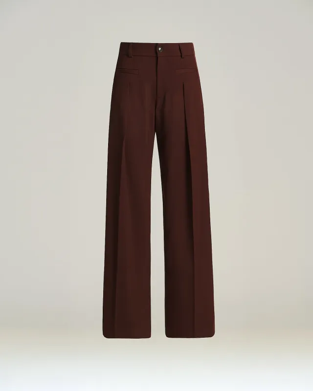 TAILORED WOOL AND SILK TROUSERS made by Kiton