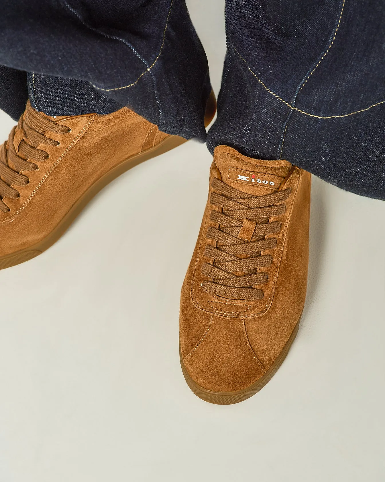 GOAT SUEDE SNEAKERS sold by Kiton product image thumbnail 3