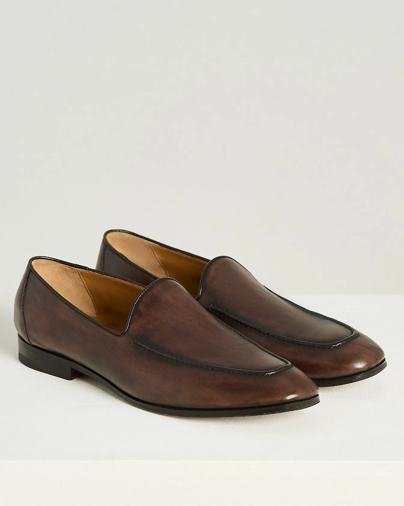 SHADED CALFSKIN SLIPPER LOAFERS sold by Kiton product image thumbnail 2