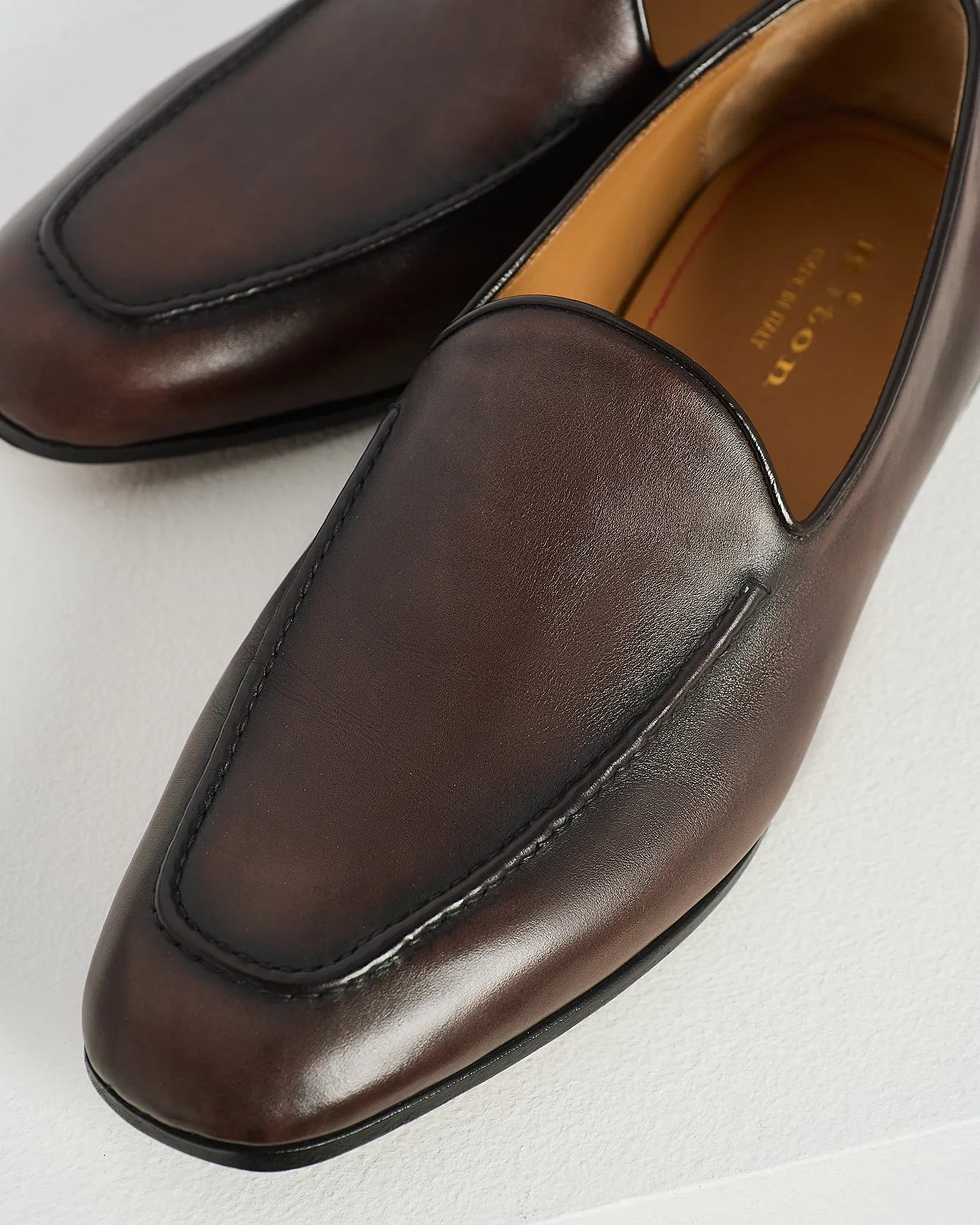 SHADED CALFSKIN SLIPPER LOAFERS sold by Kiton product image thumbnail 3