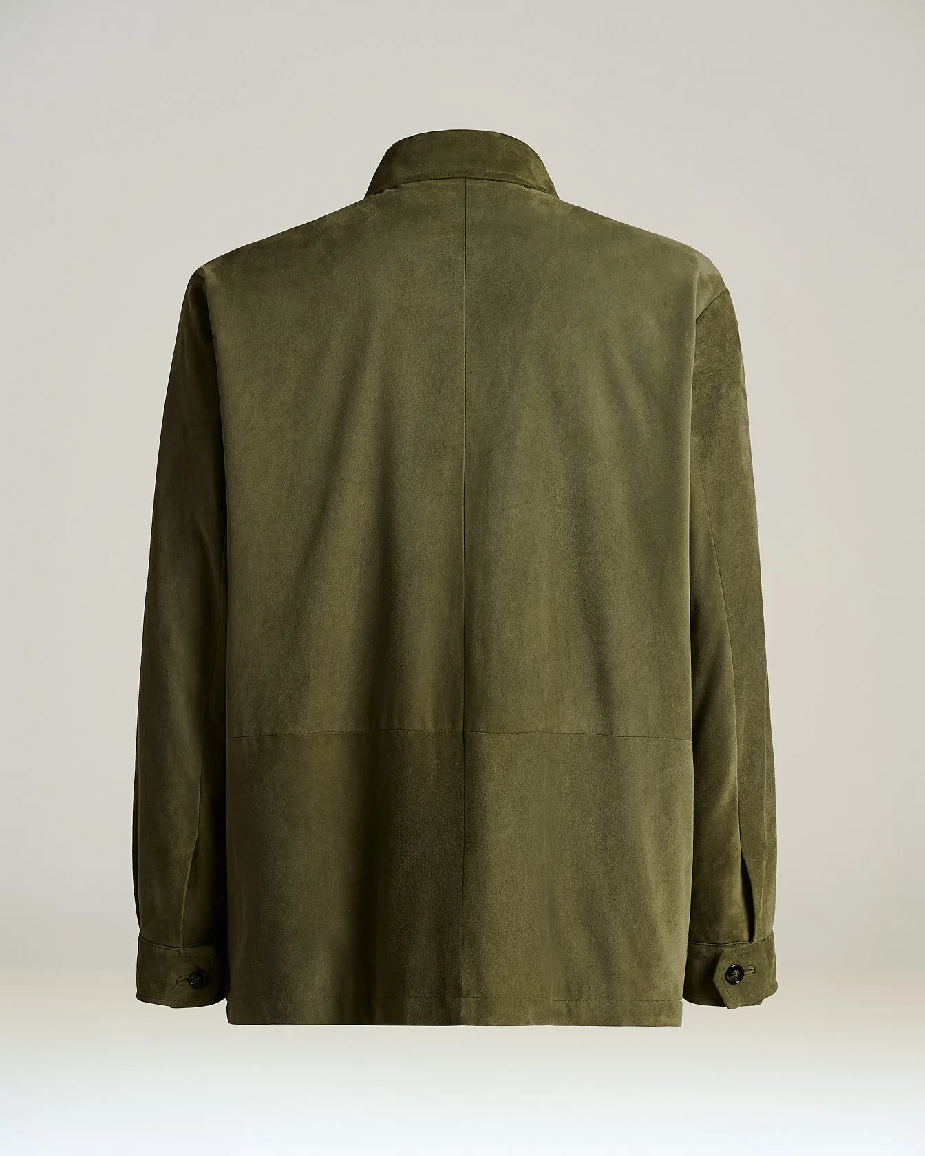 GREEN SUEDE LEATHER JACKET sold by Kiton product image thumbnail 2
