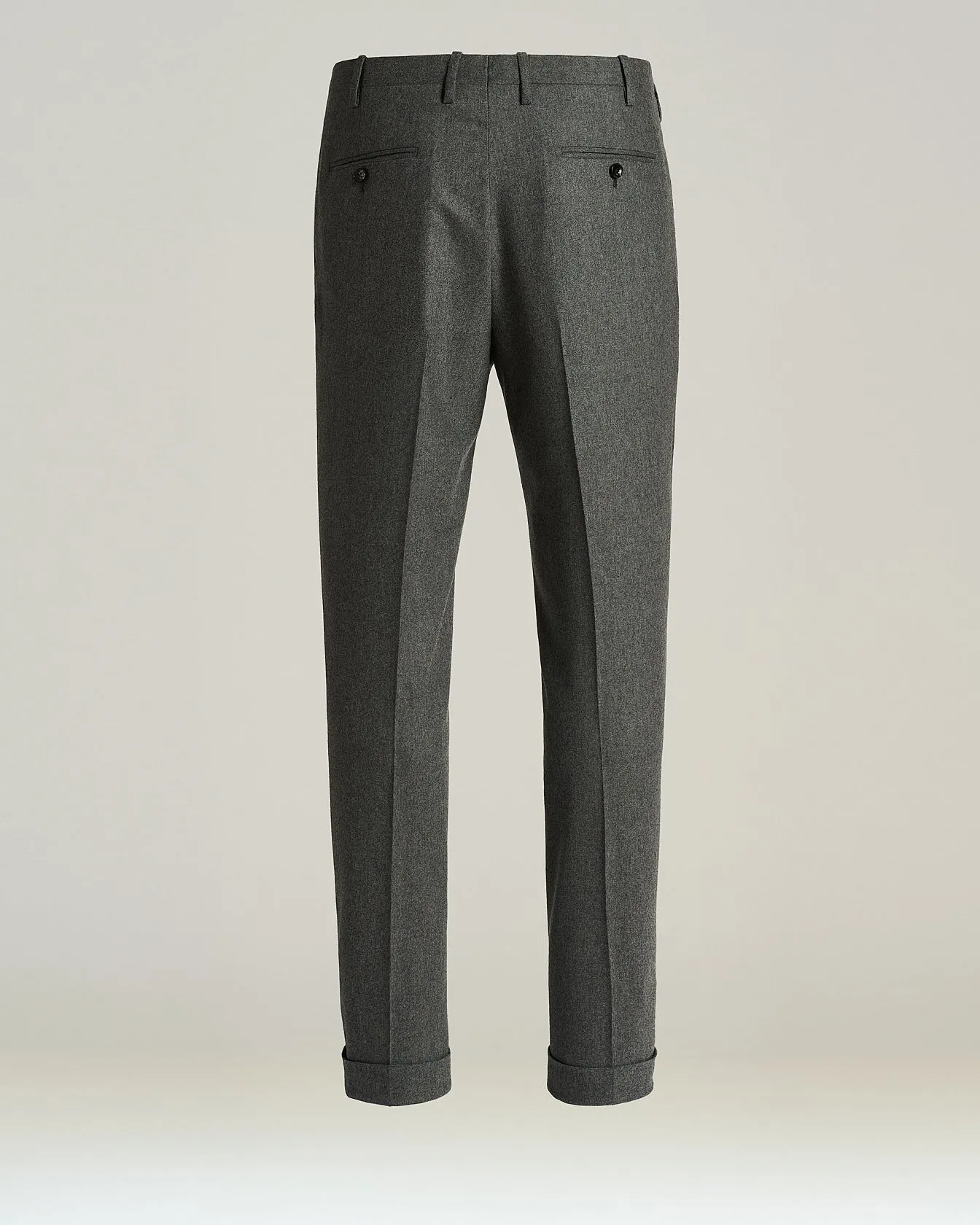 MEDIUM-GRAY WOOL TROUSERS WITH FRONT PLEATS sold by Kiton product image thumbnail 2