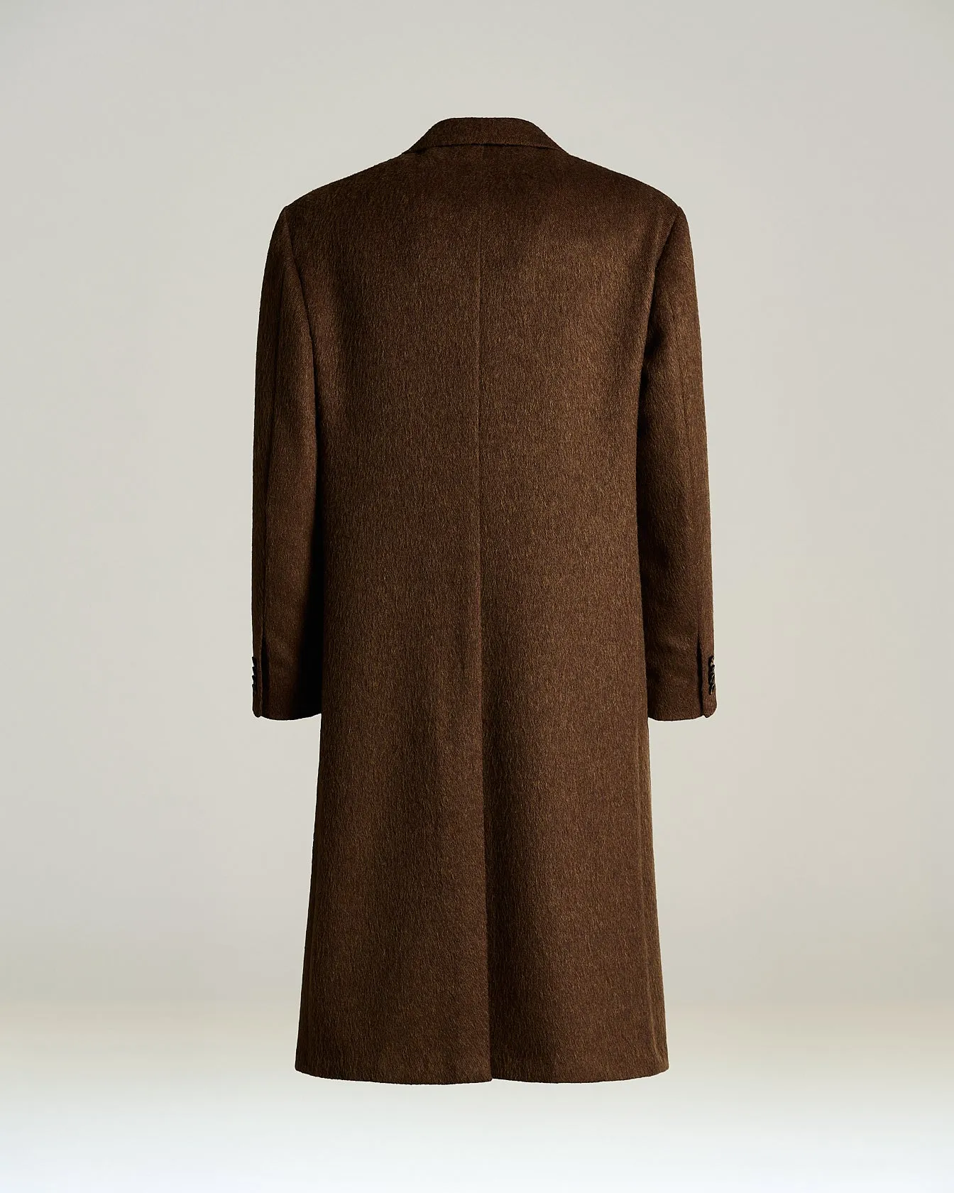 BEIGE CASHMERE-MOHAIR LONG OVERCOAT sold by Kiton product image thumbnail 2