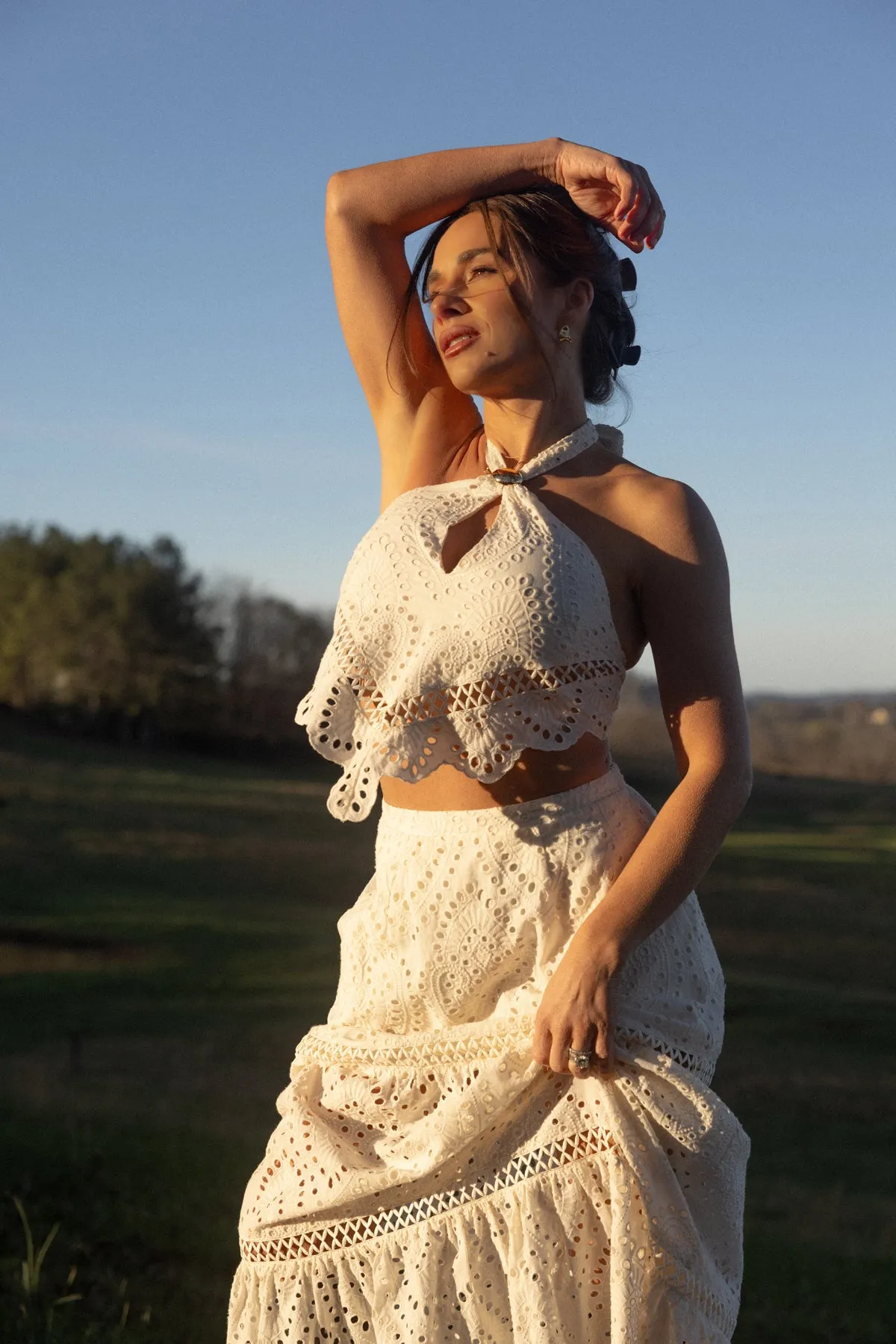 Sienna Eyelet Top sold by Kittenish product image thumbnail 2