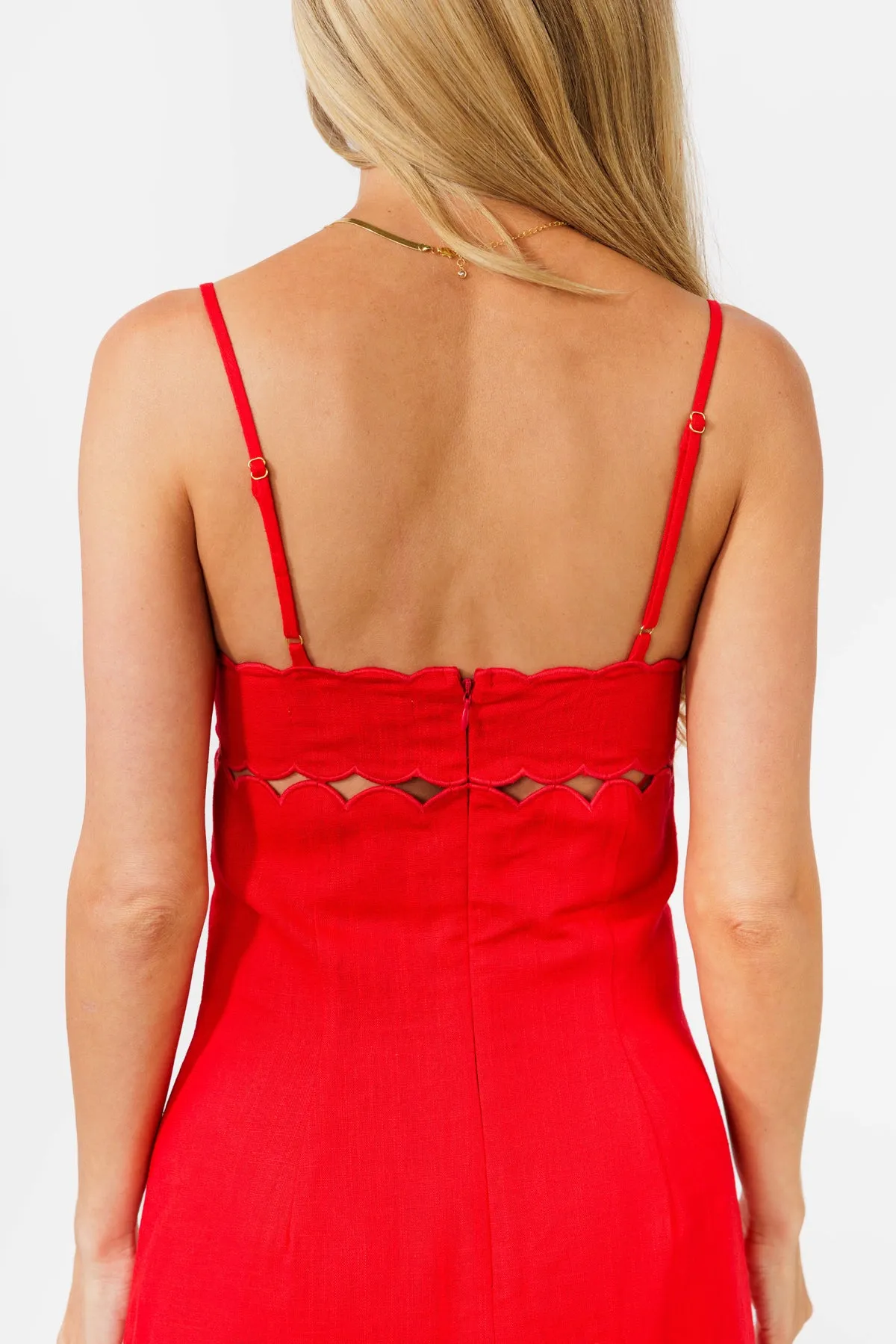 Claire Scalloped Mini Dress sold by Kittenish product image thumbnail 4