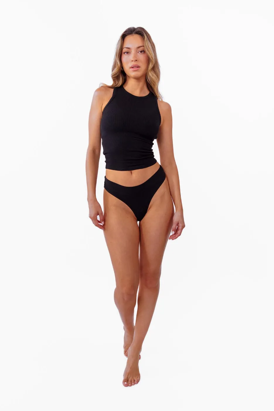 Onyx Black High Neck Tank sold by Kittenish product image thumbnail 4