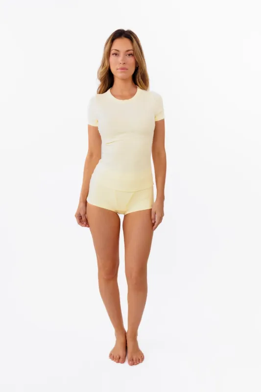 Butter Yellow Tee made by Kittenish