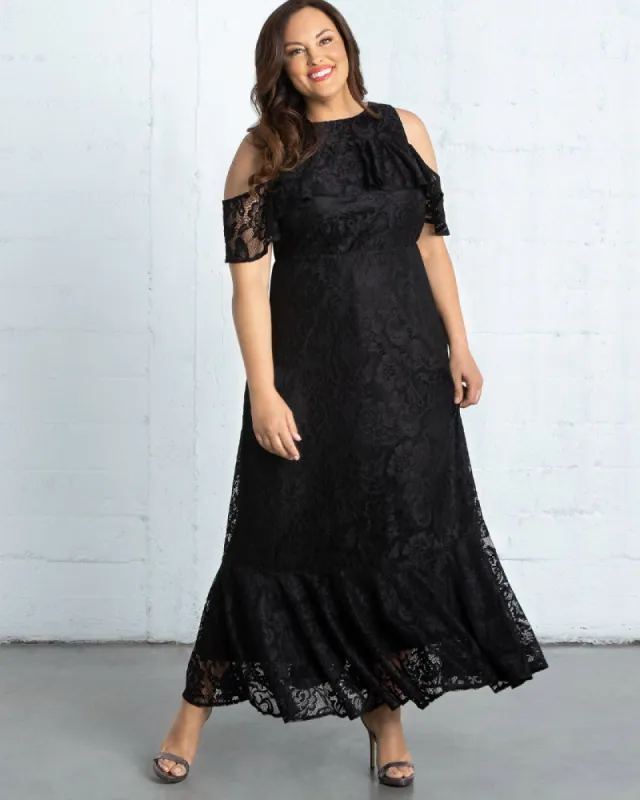 Riviera Lace Evening Gown - Sale! sold by Kiyonna