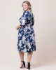 Signature Print Wrap Dress sold by Kiyonna