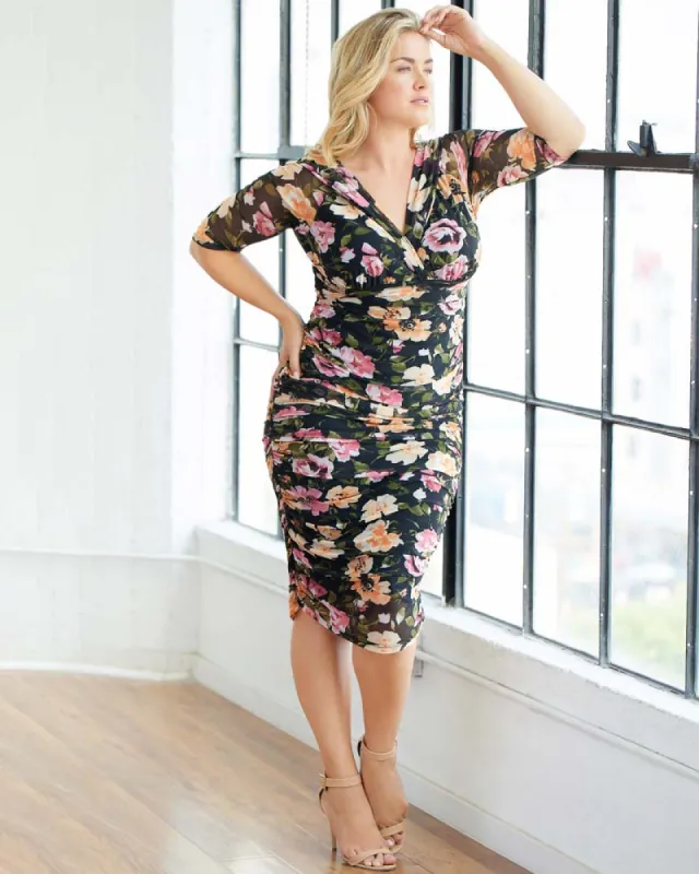 Betsey Ruched Dress - Final Sale! sold by Kiyonna