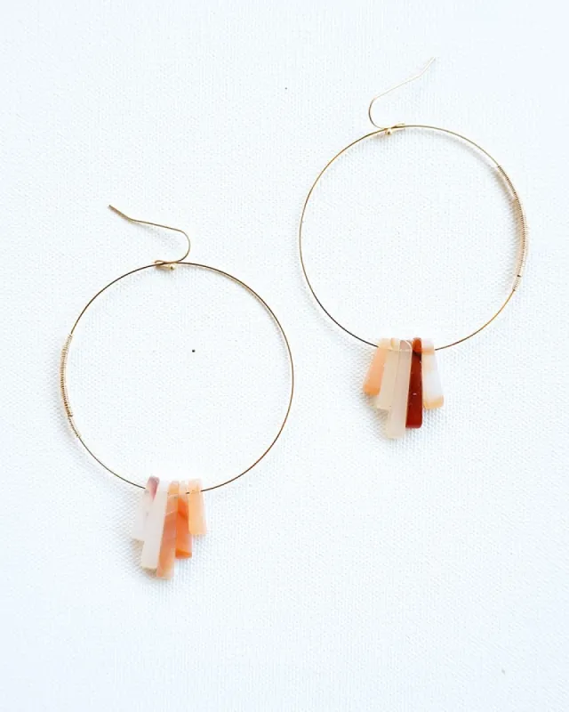 Canyon Hoop Earrings made by Kiyonna
