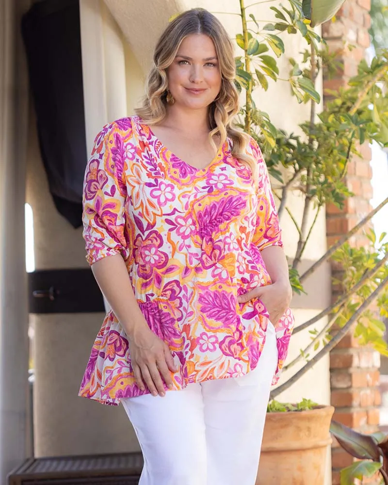 Oasis Flowy Swing Tunic Top - Sale! sold by Kiyonna product image thumbnail 2