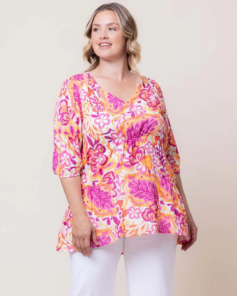 Oasis Flowy Swing Tunic Top - Sale! sold by Kiyonna product image thumbnail 3