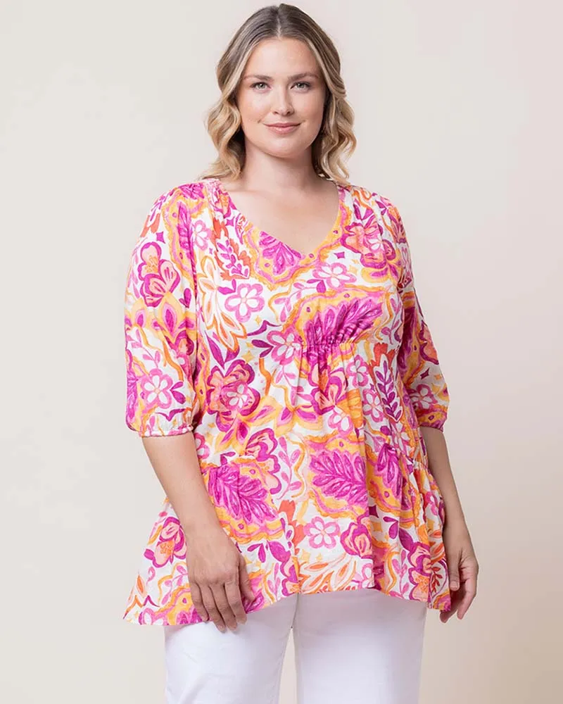 Oasis Flowy Swing Tunic Top - Sale! sold by Kiyonna product image thumbnail 4