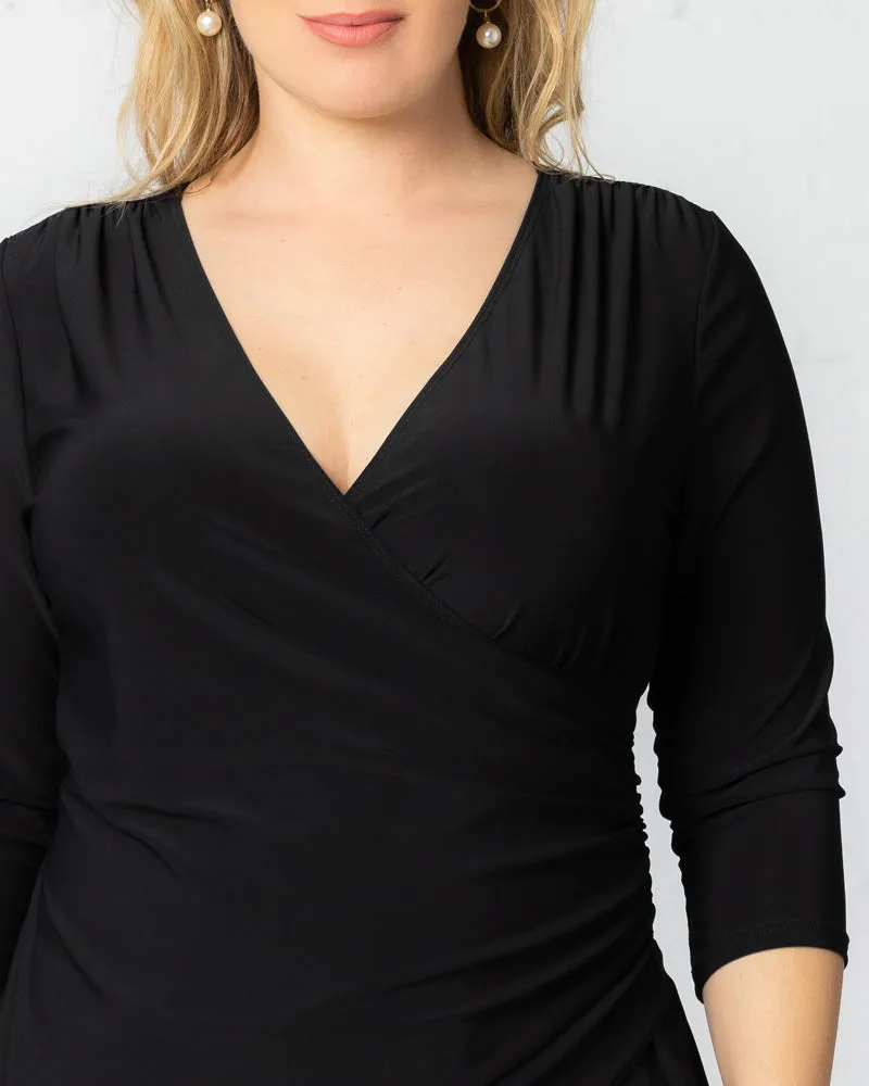 Femme Fatale Faux Wrap Top sold by Kiyonna product image thumbnail 5