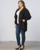 Open Front Faux Fur Cardigan with Pockets - Sale! sold by Kiyonna